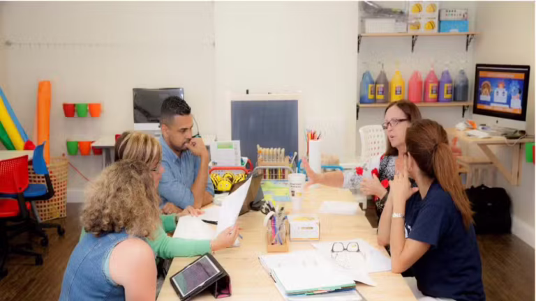 A community of academia and practitioners begins working together to create the framework for design the first STEM curriculum for early childhood