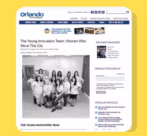 Orlando-THe YOung innovator team women